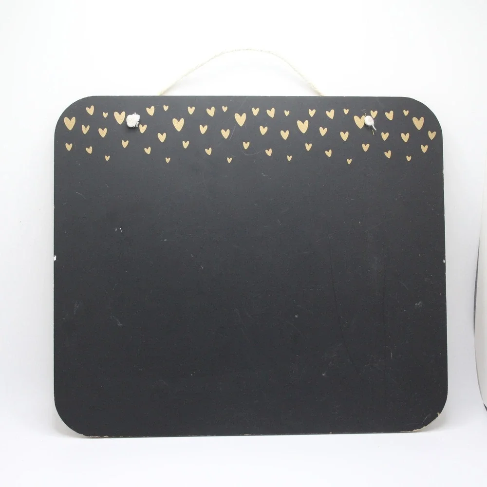 Heart Chalkboard Message Board Small Hanging Decor Cute‎ Home Office Memo